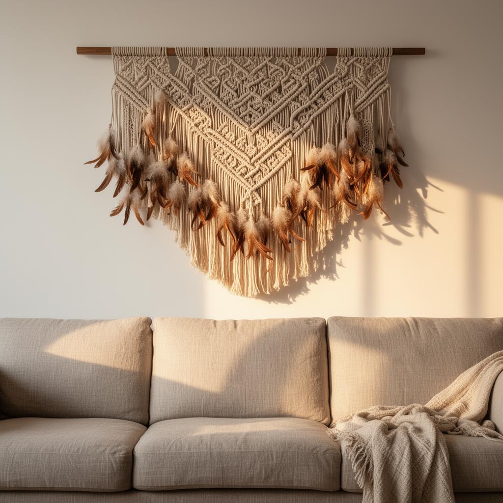 Premium macramé wall art